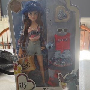 Disney ily 4EVER Stitch Doll with Blue Hat and Accessories